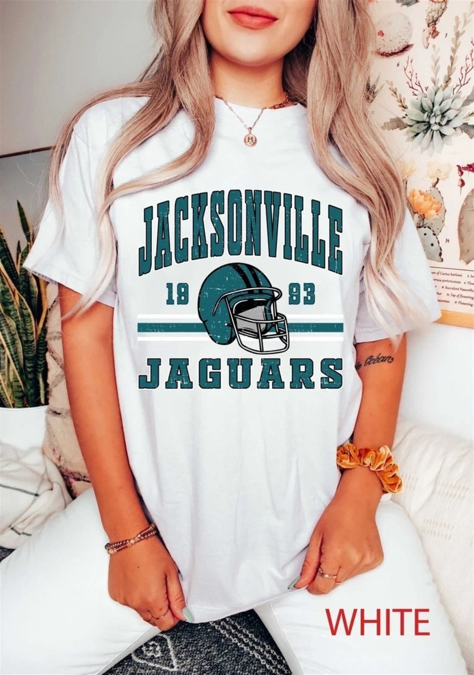 Vintage Jacksonville Football Tshirt Jersey Retro NFL Youth Tee